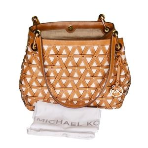 MICHAEL KORS😍 Leather & Canvas Purse